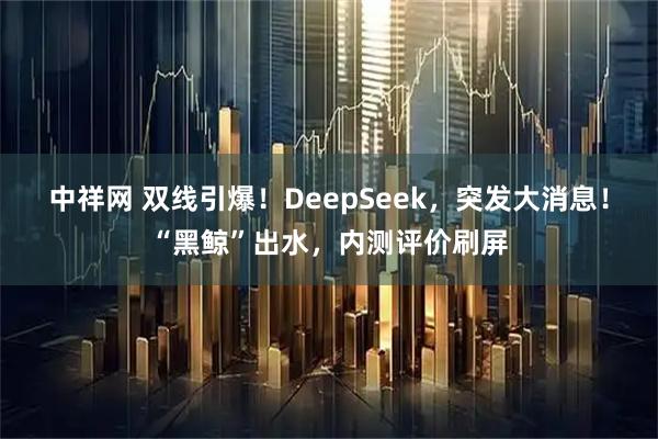 中祥网 双线引爆！DeepSeek，突发大消息！“黑鲸”出水，内测评价刷屏